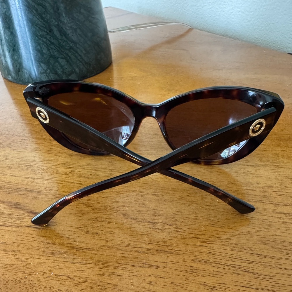 Versace 54mm Cat Eye Sunglasses (Havana/Brown) - Picture 5 of 7